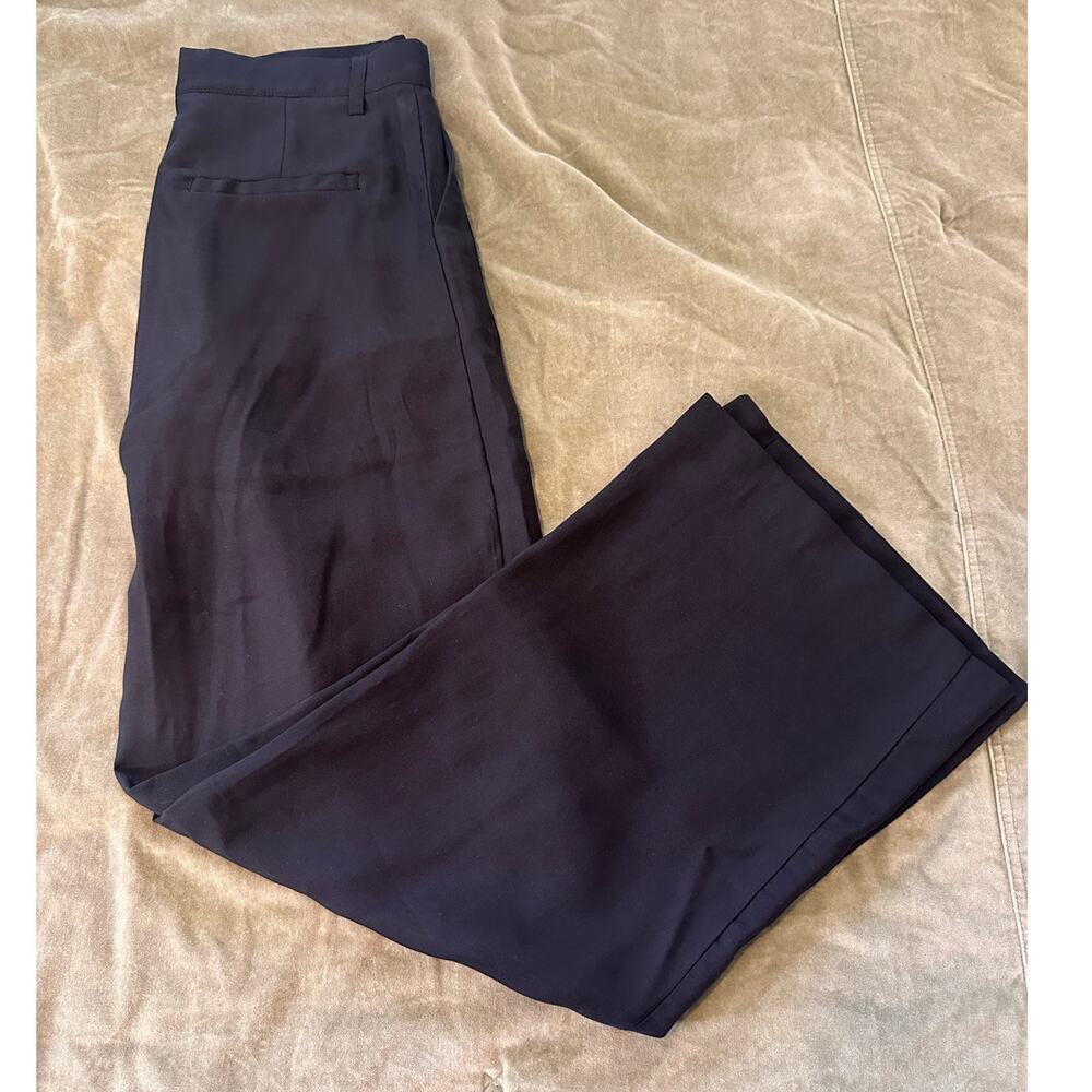 Elan Black High Waisted Dress Trousers Wide Leg Small